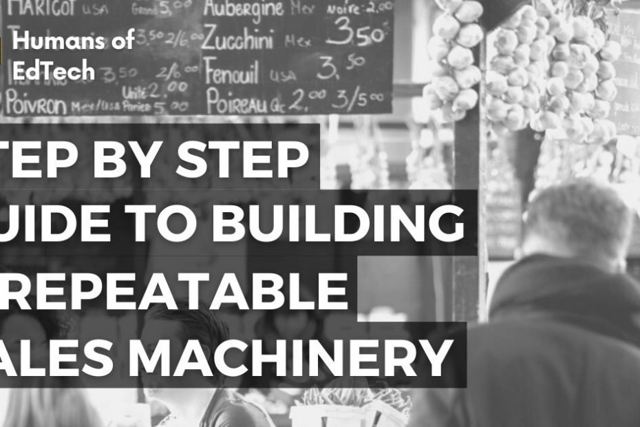 Step by Step Guide to building a Repeatable Sales Machinery